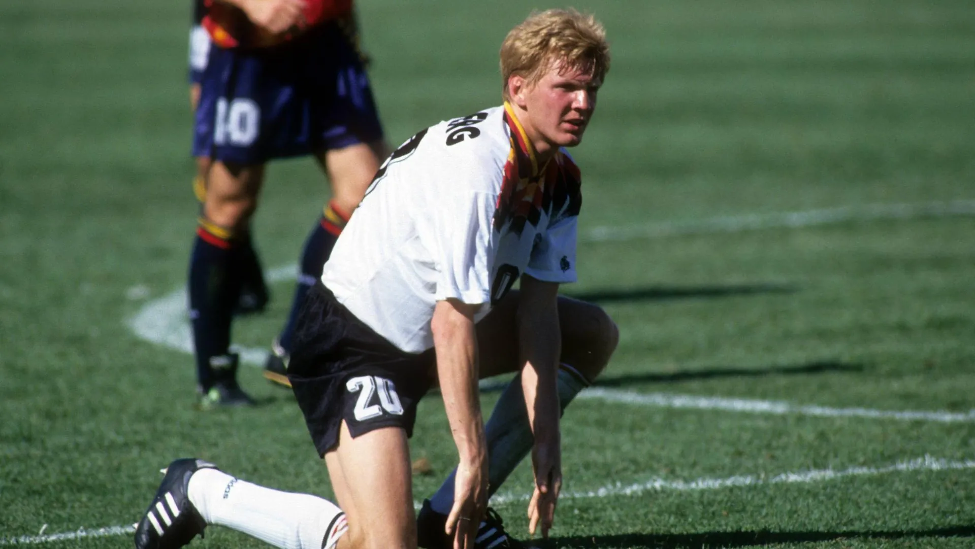 Stefan Effenberg at the 1994 World Cup: The midfielder showed some fans the middle finger when he was substituted in the game against South Korea.