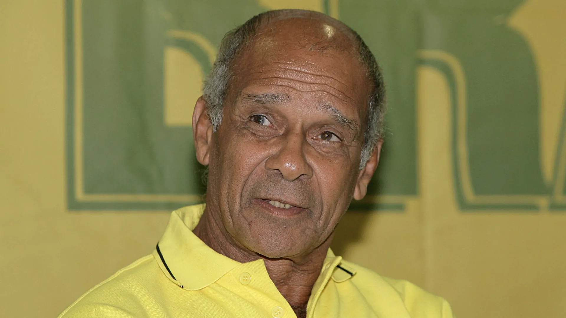 Brazilian football legend Brito (Hercules Brito Ruas), photographed at a press conference in Berlin. Brazilian football legend Brito (Hercules Brito Ruas), photographed at a press conference in Berlin.