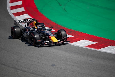 Can Max Verstappen compete for the podium places during the attrition battle in Barcelona?
