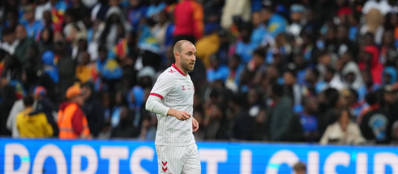 Christian Eriksen in the Danish national team jersey