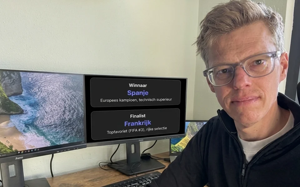 Dennis (45) had AI fill in his World Cup pool: the Dutch team was eliminated in the quarter-finals and Spain won. But AI itself says: ‘the ball is round’