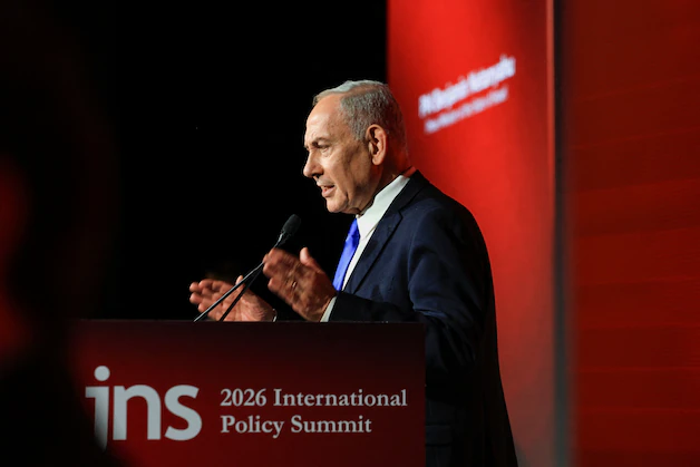 Netanyahu delivered the speech at the conference of the American Joodse media platform JNS