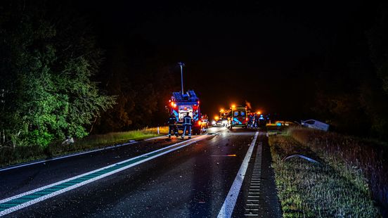 Driver arrested after accident on N381 near Witteveen