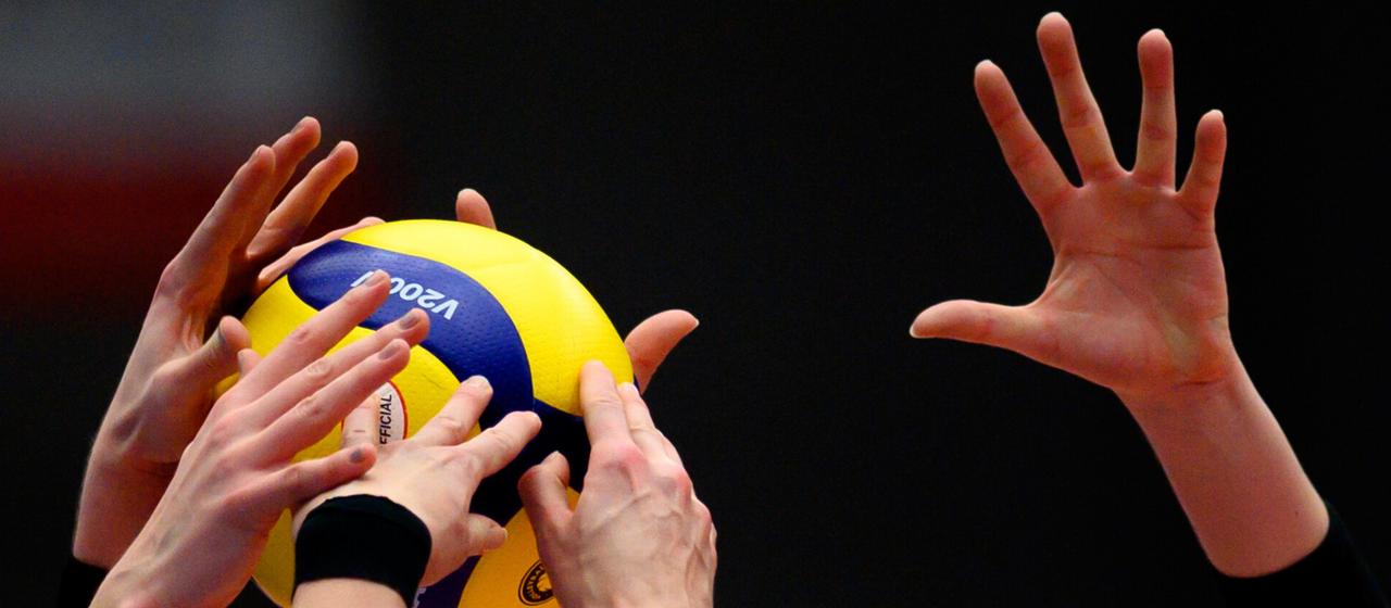 Hands on volleyball