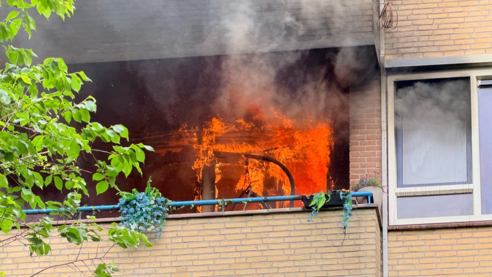 Fire broke out in an apartment in Alkmaar