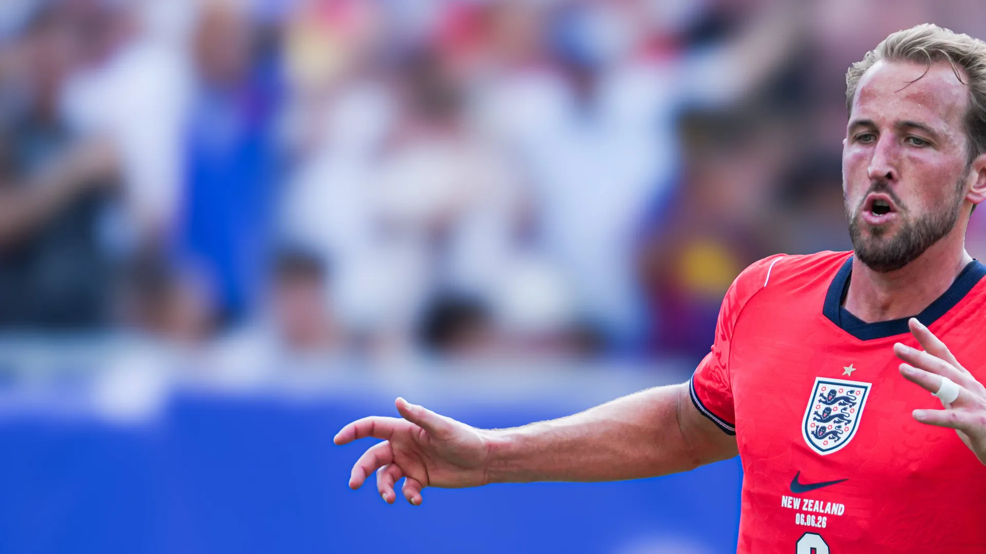 Harry Kane, here at the last World Cup test "Three Lions" against New Zealand. Harry Kane, here at the last World Cup test "Three Lions" against New Zealand.