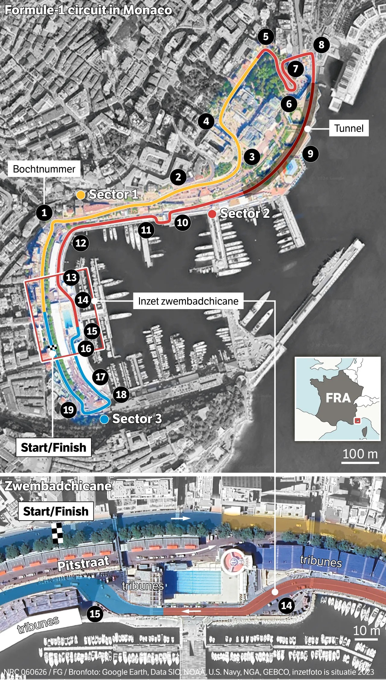 For F1 drivers, Monaco’s swimming pool corner requires pure driving skills