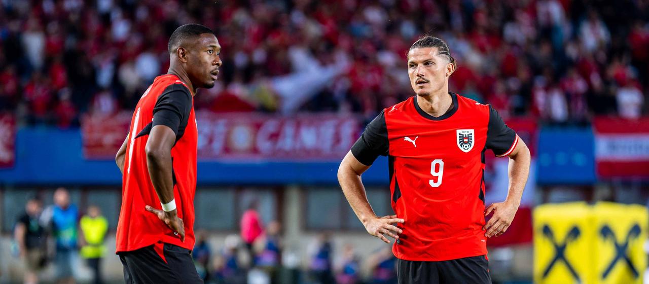 The Austrians David Alaba (l.) and Marcel Sabitzer