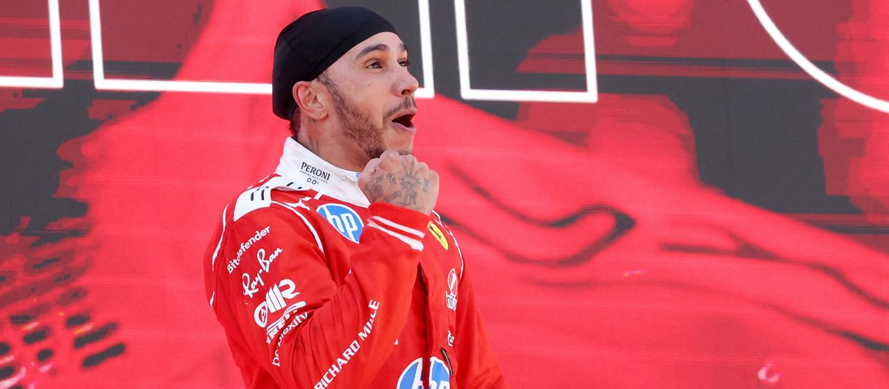 Lewis Hamilton in Barcelona