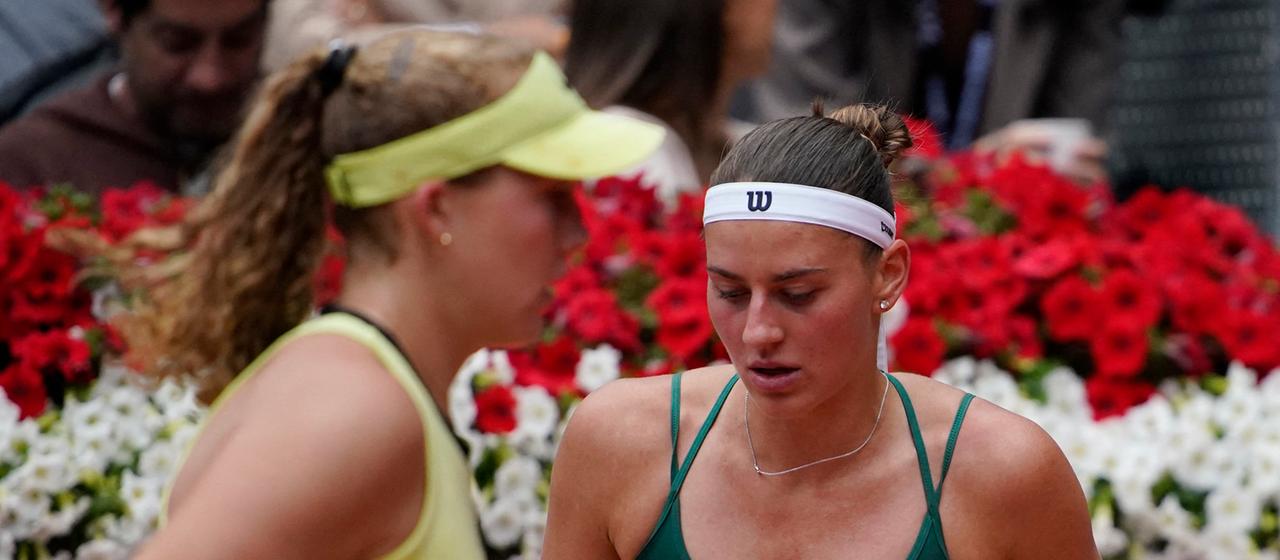 Marta Kostyuk and Mirra Andreeva in the final of the Madrid Open