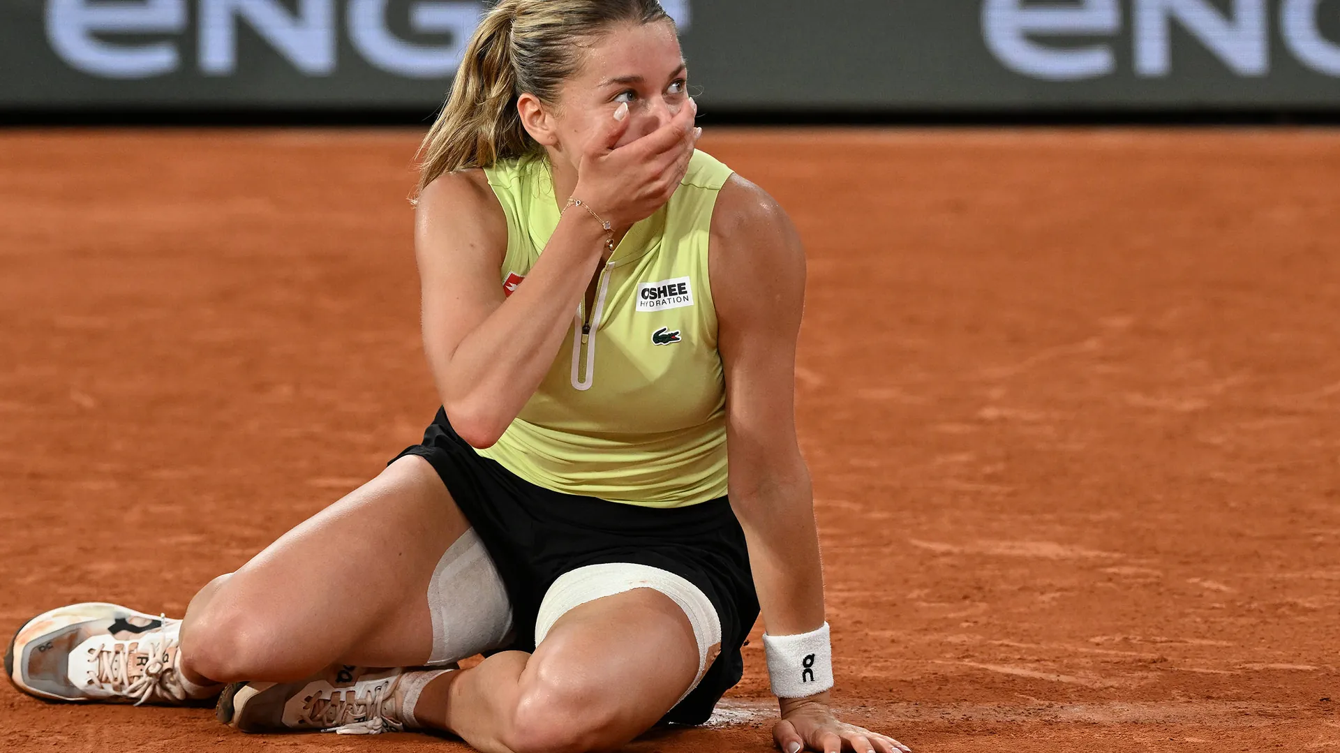 Maja Chwalinska can hardly believe it: the young Pole is in the French Open final.