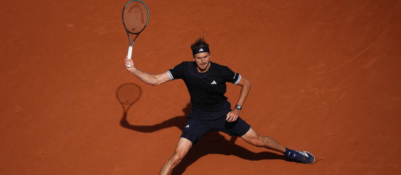 Alexander Zverev with a forehand shot