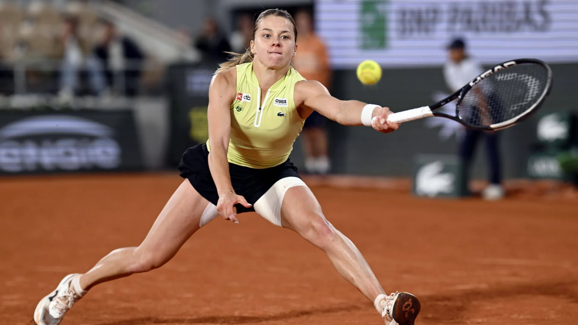 Maja Chwalinska: The Pole is the big surprise of this French Open. Maja Chwalinska: The Pole is the big surprise of this French Open.
