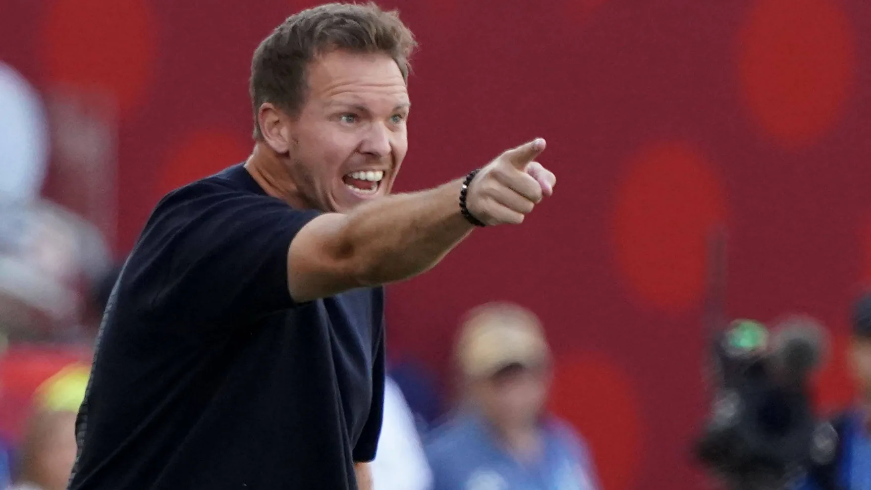 Julian Nagelsmann: The national coach experienced a changeable game. Julian Nagelsmann: The national coach experienced a changeable game.