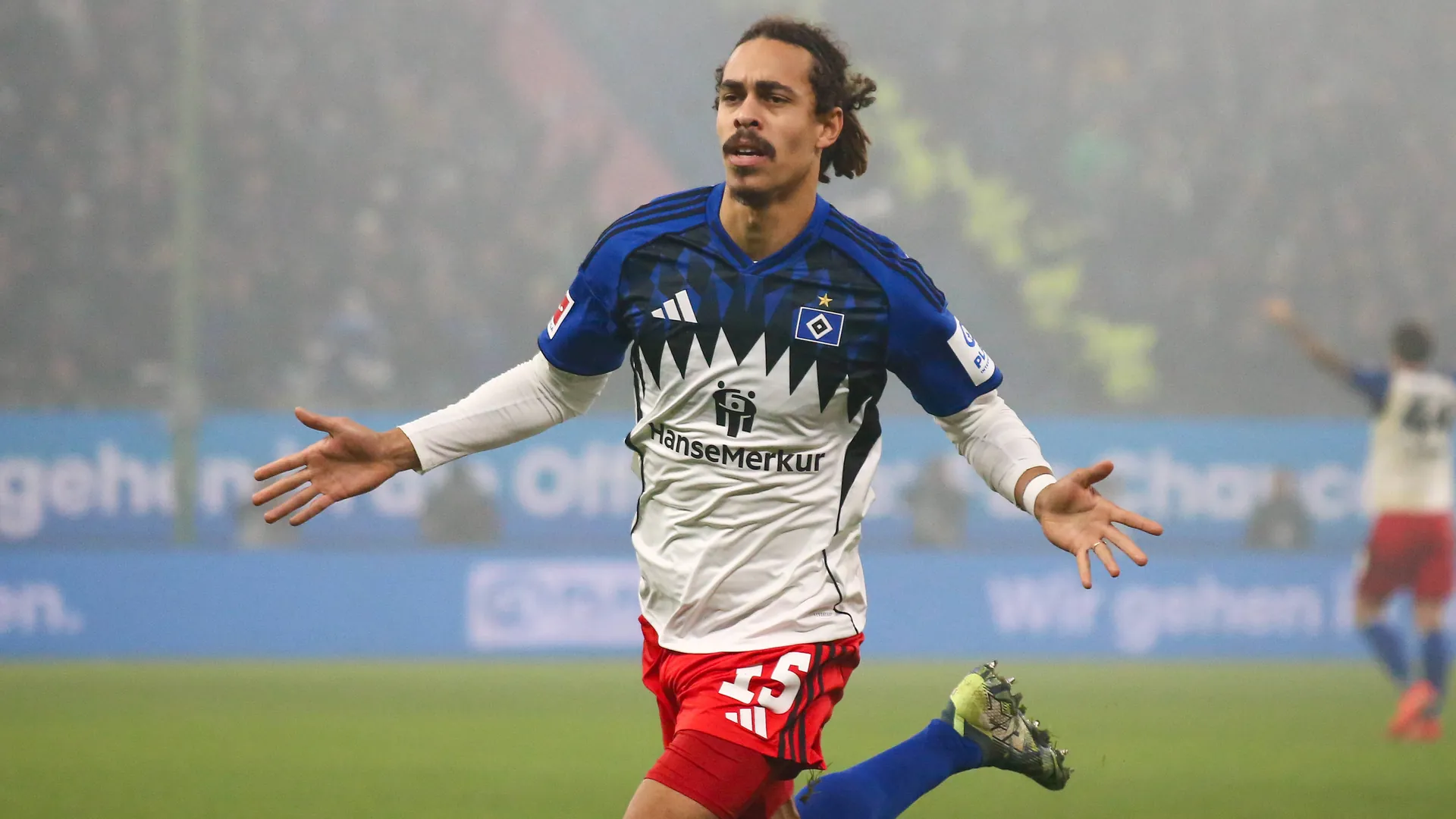 Yussuf Poulsen had little to celebrate (archive photo): The HSV captain scored his only goal of the season against Werder Bremen. Yussuf Poulsen had little to celebrate (archive photo): The HSV captain scored his only goal of the season against Werder Bremen.