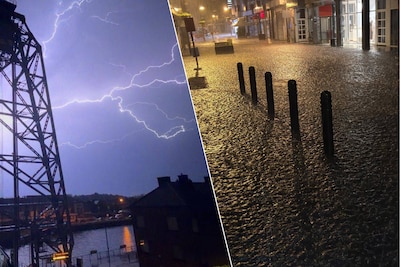 Hailstones of two centimeters in size, Graspop campsite empty and lightning strikes on homes: heavy thunderstorms causing nuisance in Flanders