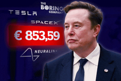 He earns 3.1 million euros per hour. These are the crazy numbers behind Elon Musk’s fortune