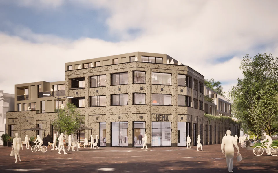 Hema in Emmen is launching with 35 apartments. ‘Ideal place for living’