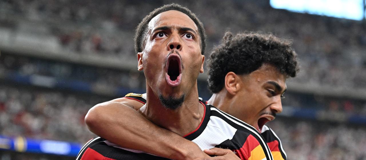 Felix Nmecha after his goal
