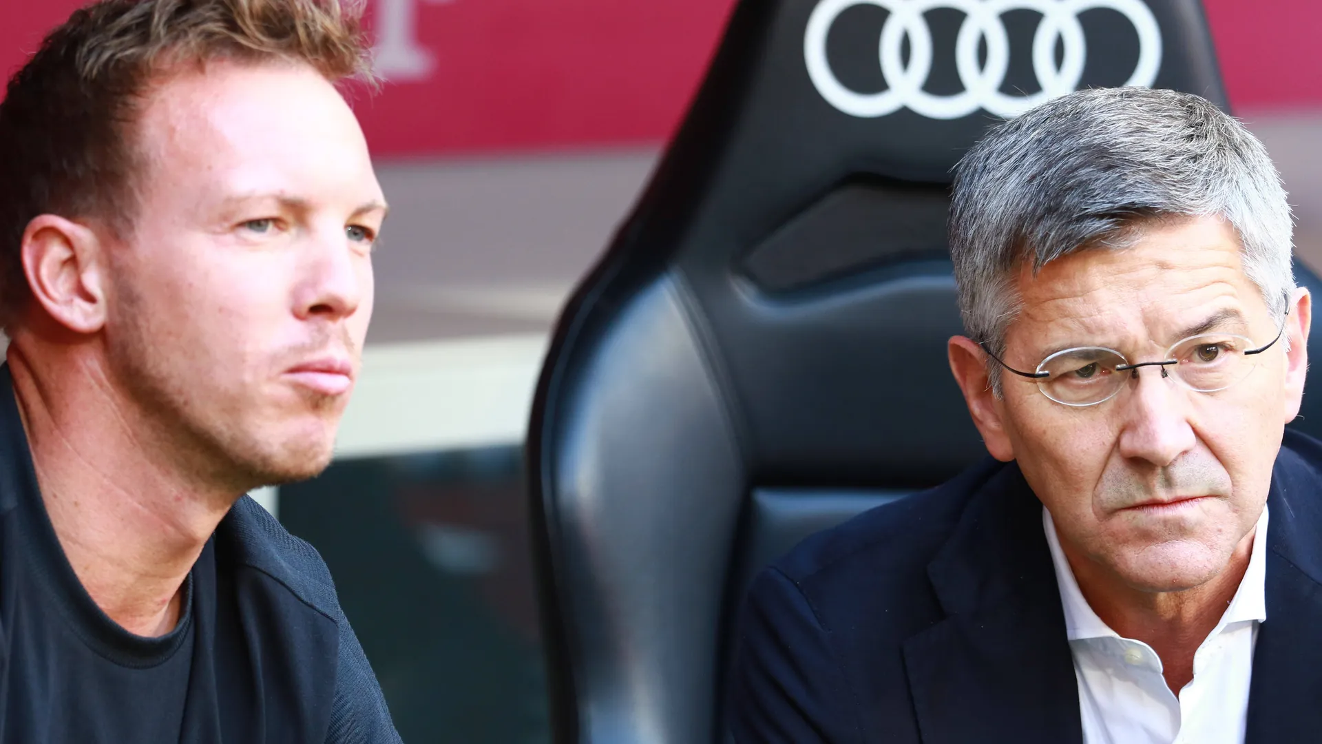 Julian Nagelsmann (l.) and Bayern President Herbert Hainer: They worked together from 2021 to 2023. Julian Nagelsmann (l.) and Bayern President Herbert Hainer: They worked together from 2021 to 2023.