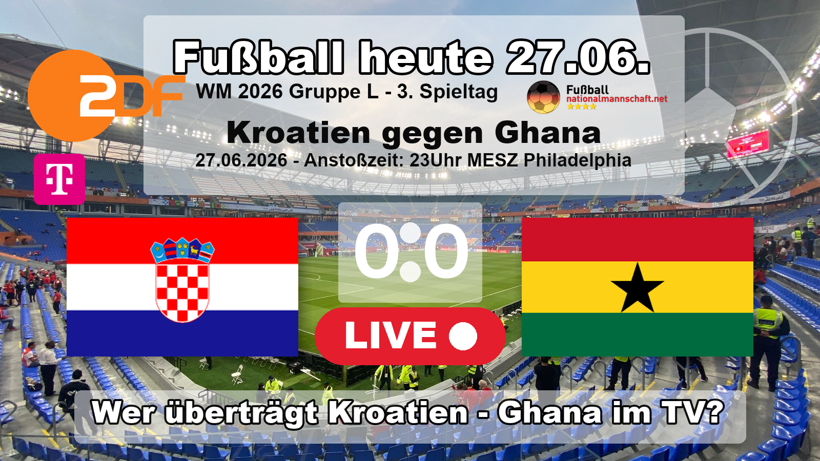 Kroatien vs Ghana Live: Where to Watch Today’s World Cup Match?