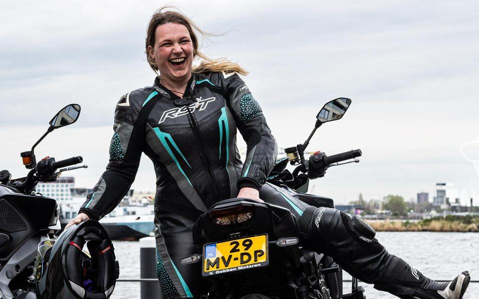 Last motorcycle ride for Laura Prins: Groningen parade