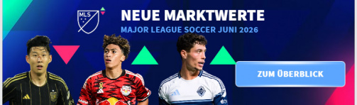All new MLS market values ​​at a glance.