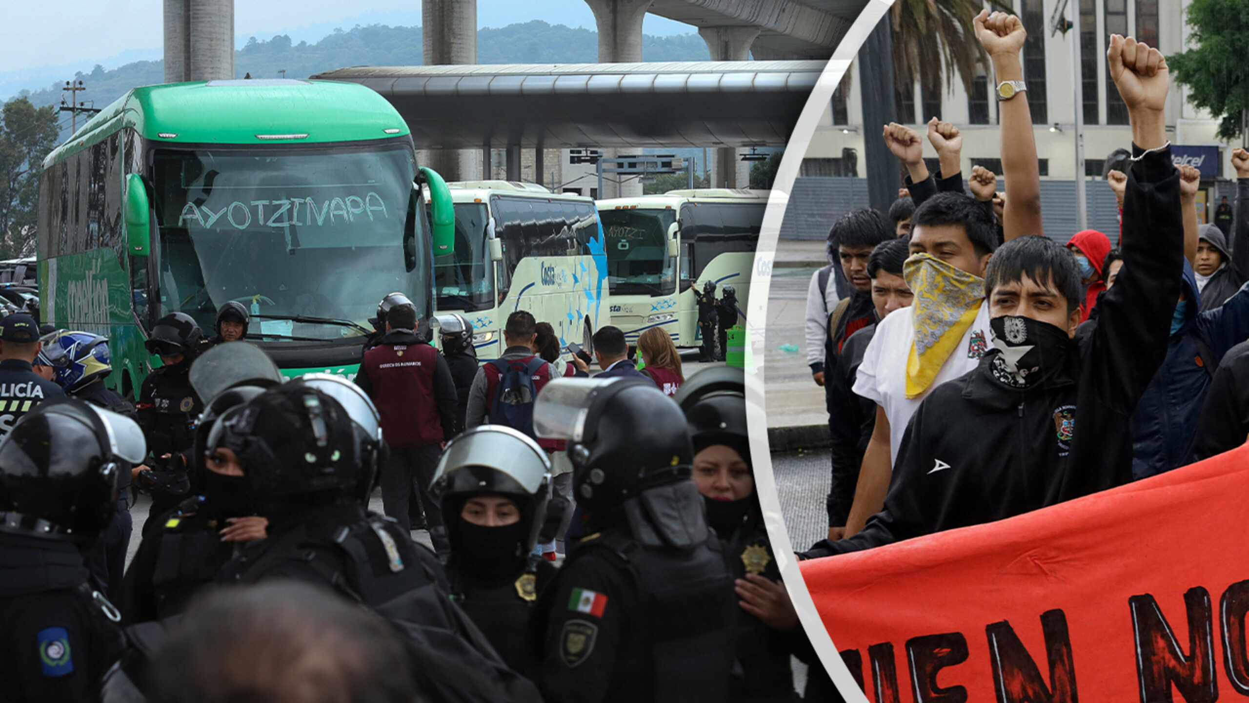 Massive demonstrations threaten to paralyze Mexico City on the opening day of the FIFA World Cup