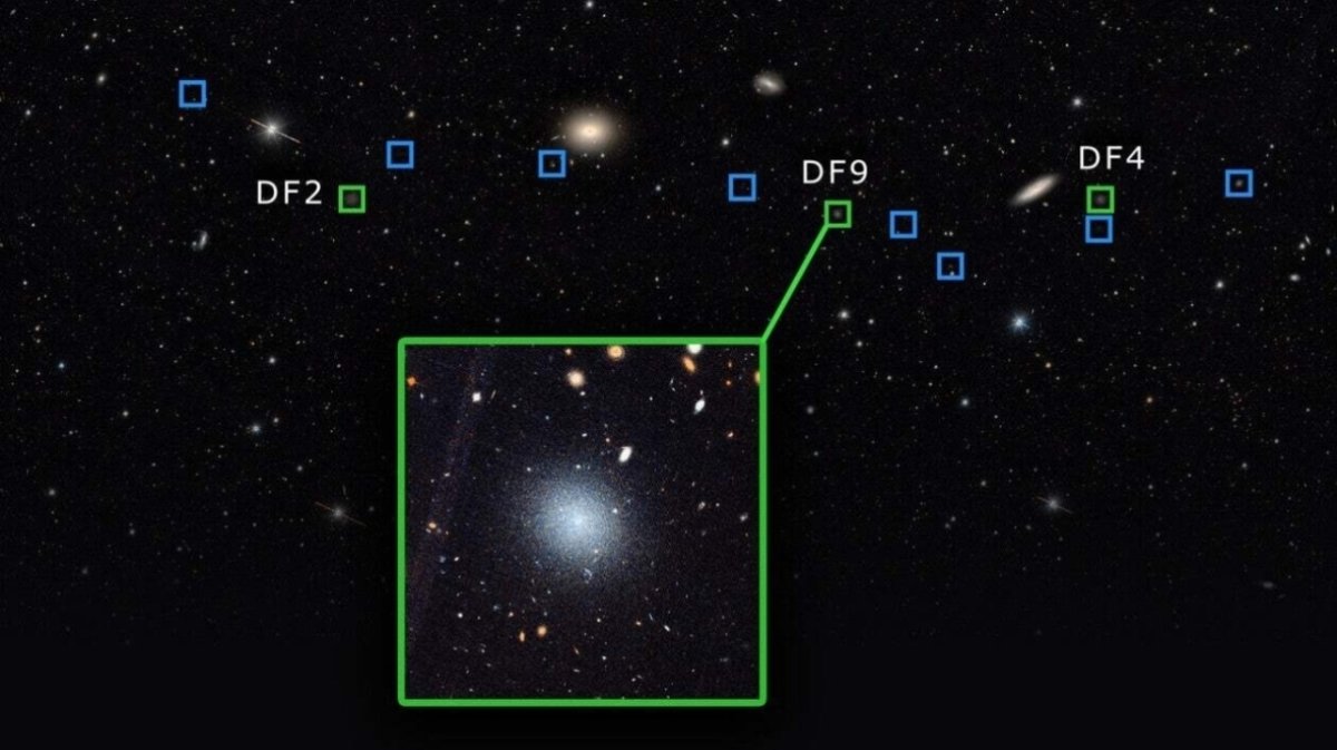Mysterious Galaxy Chain: Third Galaxy Discovered Without Dark Matter
