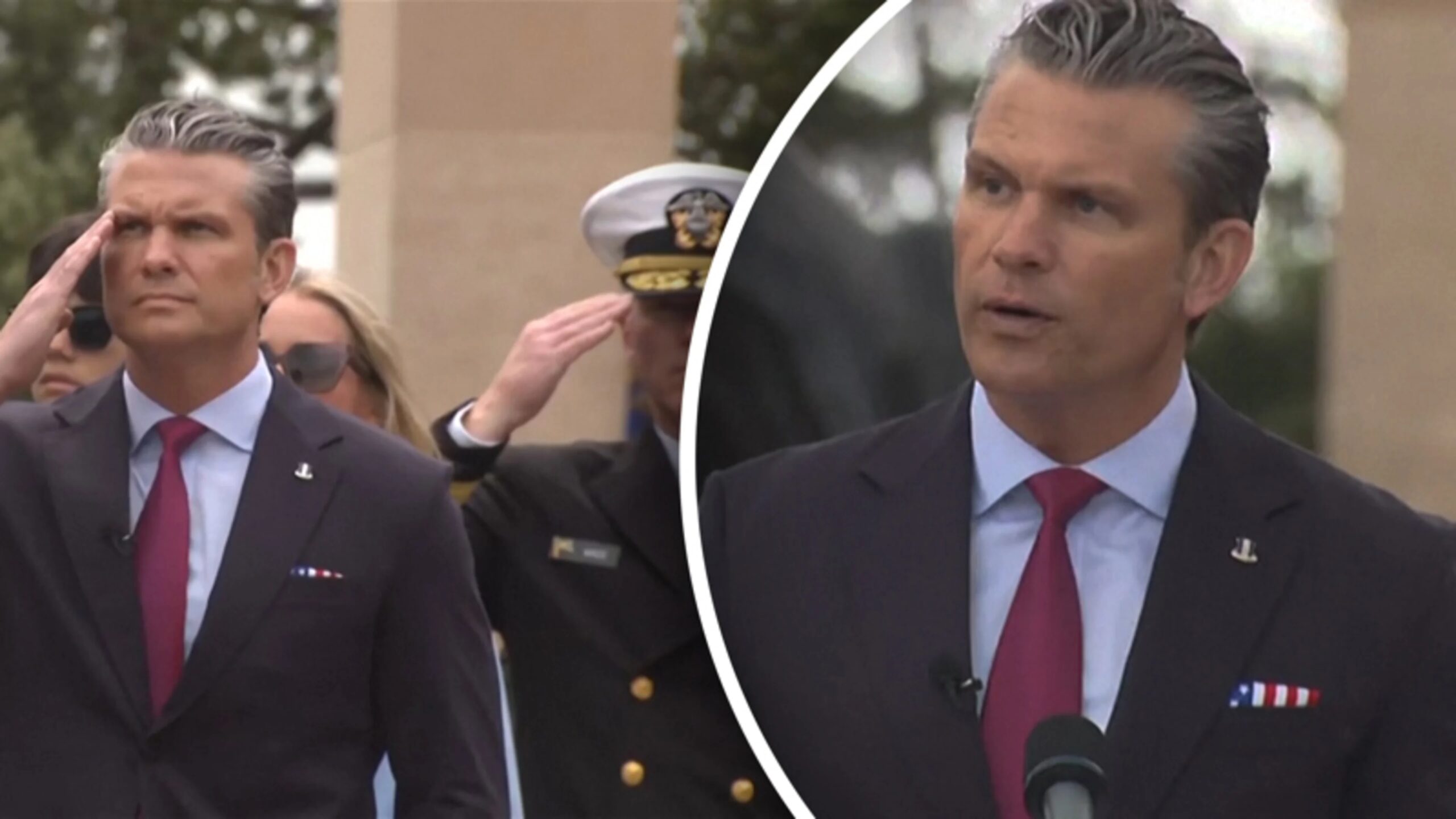 Pete Hegseth uses D-Day speech to warn about migrants