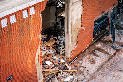Police arrest three suspects after a devastating explosion at the Amsterdam fitness studio that injured seven