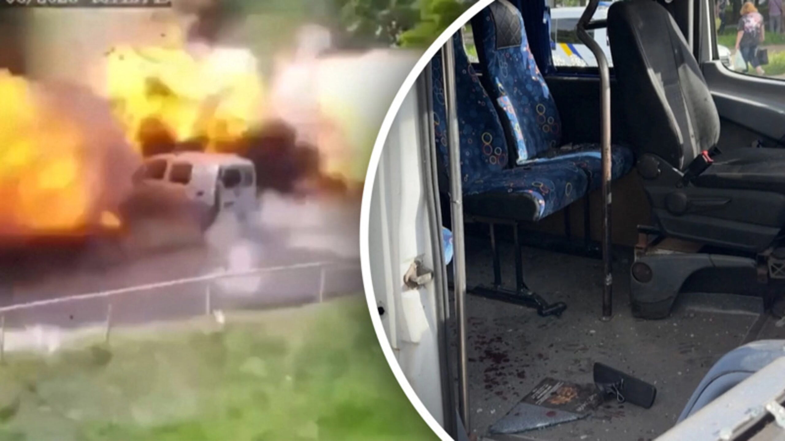 Rocket strike captured on camera: two killed in Russian attack