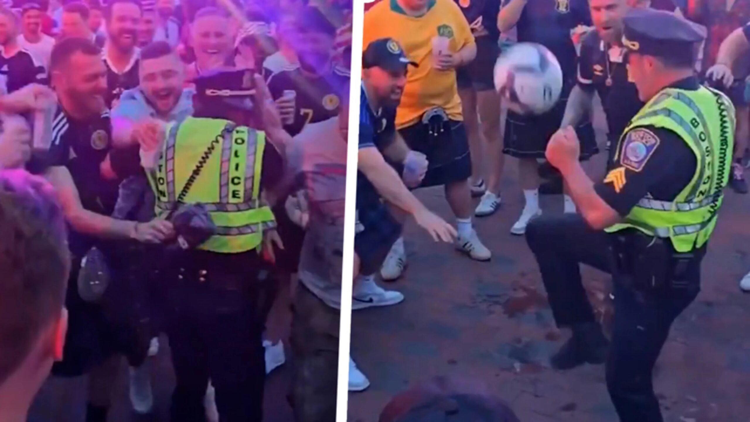 Scottish fans go crazy because of a footballing American agent