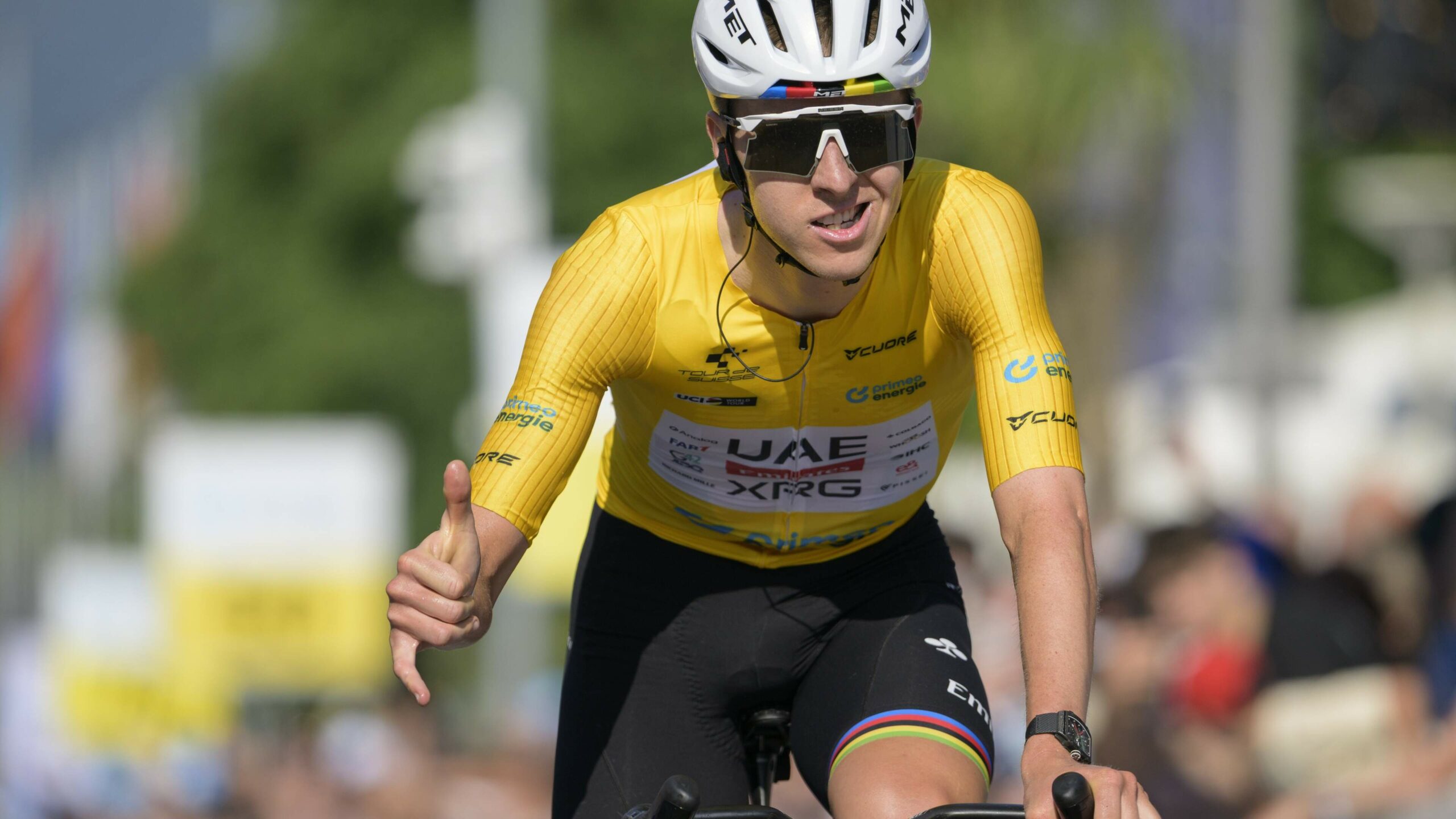 Tadej Pogacar in shock after his fiancée Urska’s horror crash