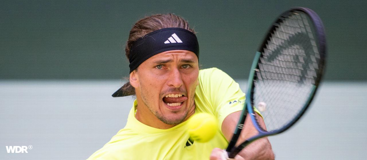 Alexander Zverev at the ATP tournament in Halle