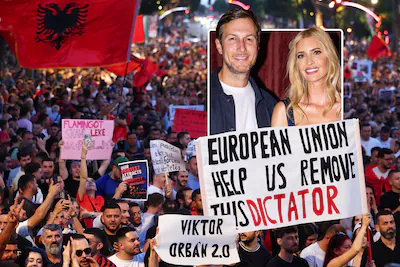 The ‘Flamingo Revolution’: why so many Albanians are furious with Trump’s son-in-law and daughter