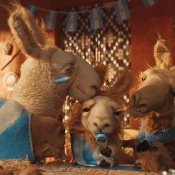The advertising of “The Llama that Calls” against Adorni: “I declare the house of country”