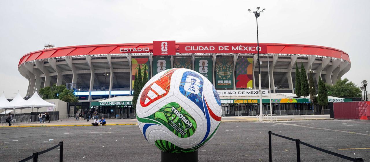 The Aztec Stadium in Mexico City before the start of the 2026 World Cup.