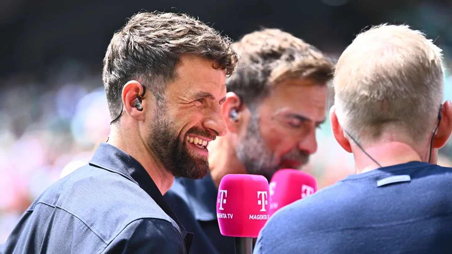 Thomas Müller (l.): The ex-national player is working as a TV expert for Magenta at the World Cup. Thomas Müller (l.): The ex-national player is working as a TV expert for Magenta at the World Cup.