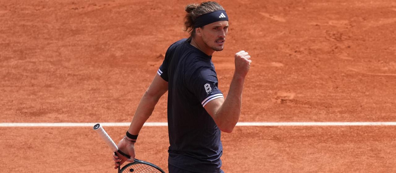 Alex Zverev cheering