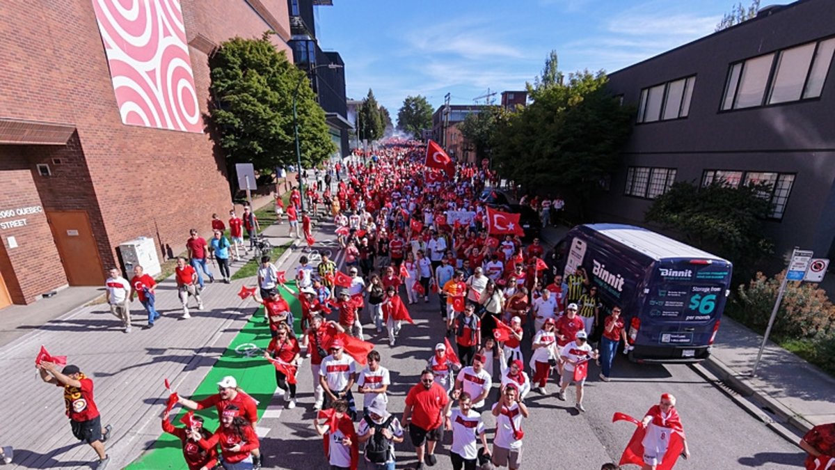 Turkish fans marched to the stadium in Vancouver! – Breaking News news