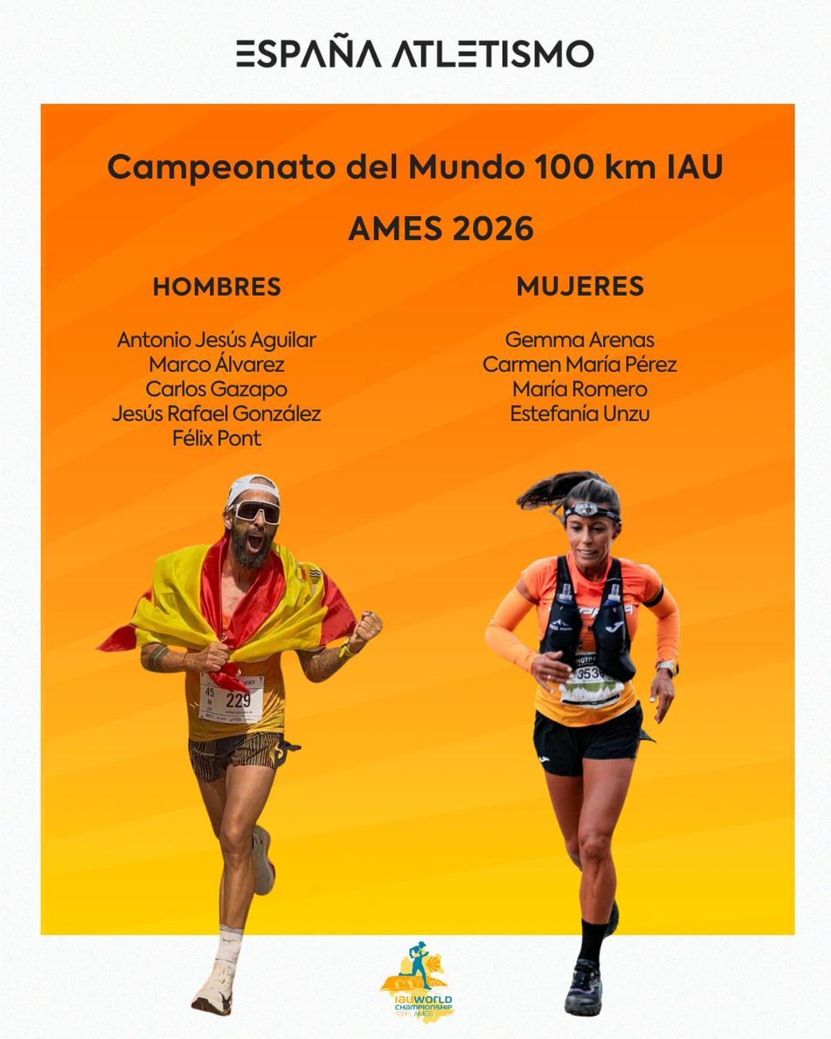 Verdeliss will be in the 100 km World Cup: Spain calls nine athletes for the great ultra-distance event
