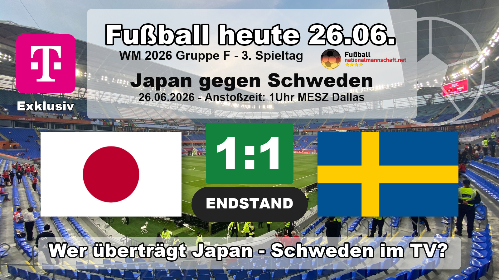 Watch Japan vs Sweden Live: Football Today at the 2026 World Cup!