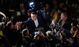 Richard de Mos, leader of Hart voor Den Haag, in March on the results evening of the elections in Scheveningen.
