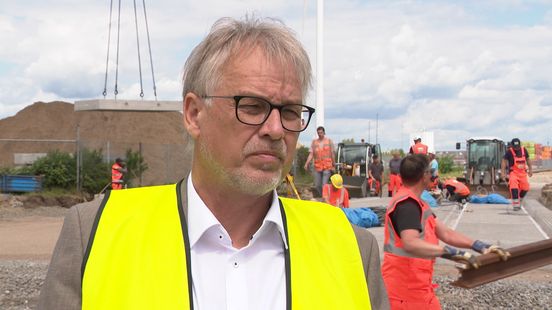 Work on the railway to Germany is well underway