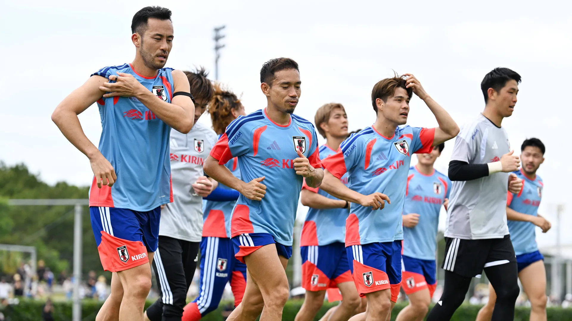 Japan national players during training: There are currently problems in Mexico.
