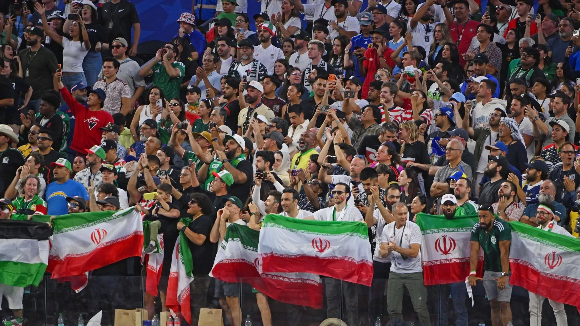 There were some fan protests at the game between Iran and New Zealand.