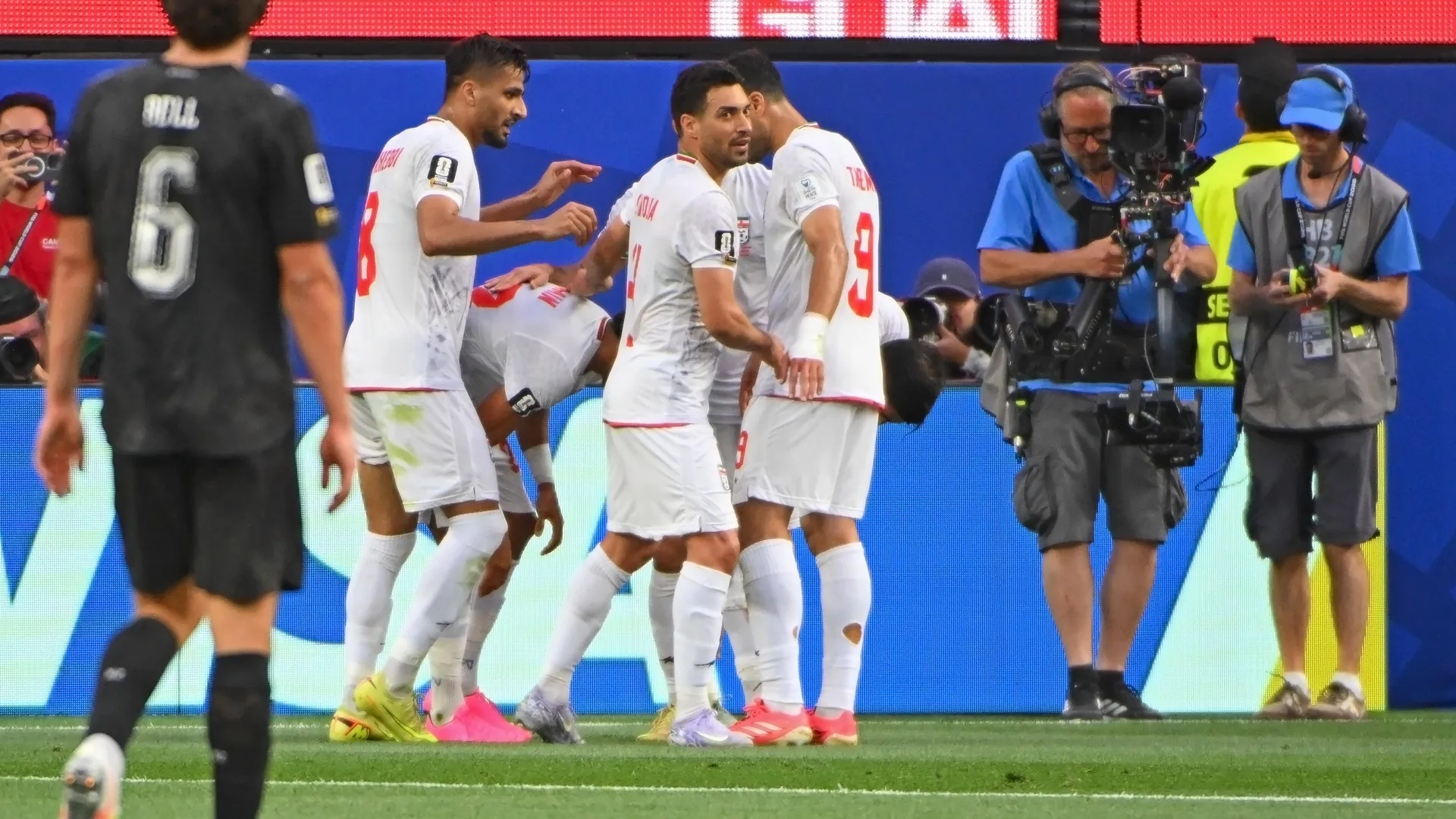 In terms of sport, Iran had two reasons to celebrate: the opening game against New Zealand ended in a 2-2 draw.