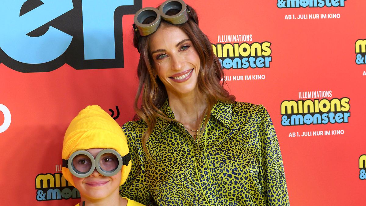 Yellow Minion Steals the Show at Premiere: Cathy Hummels’ Son Shines