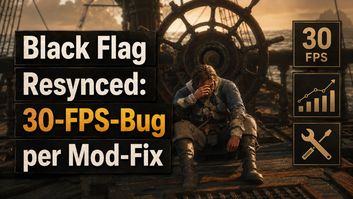 Black Flag Resynced: Fixes 30-Fps Bug & Activates Frame Generation!